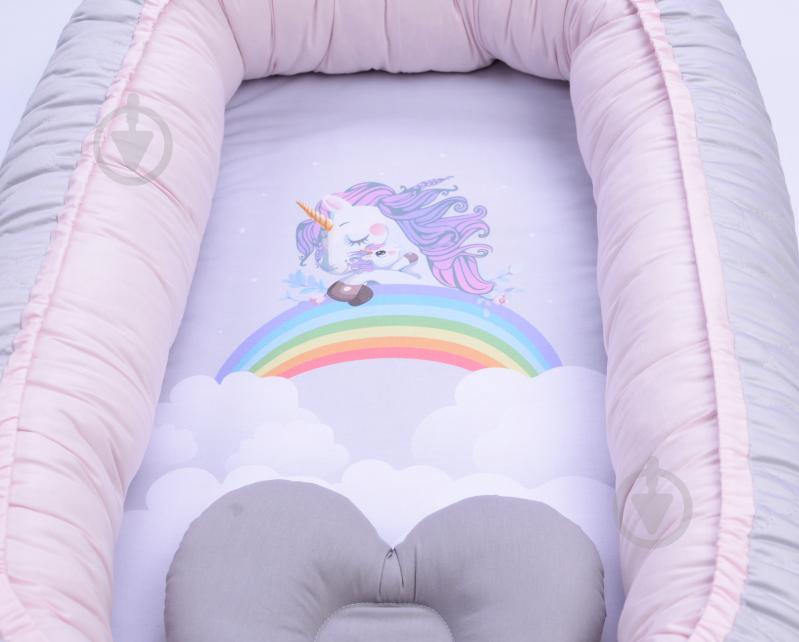 Кокон для новорожденных Baby Veres Unicorn love pink - фото 2