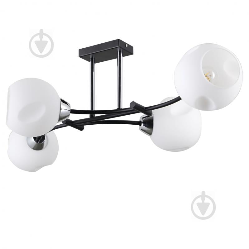 Люстра потолочная Victoria Lighting 4x40 Вт E14 хром/черный Blank/PL4 - фото 1