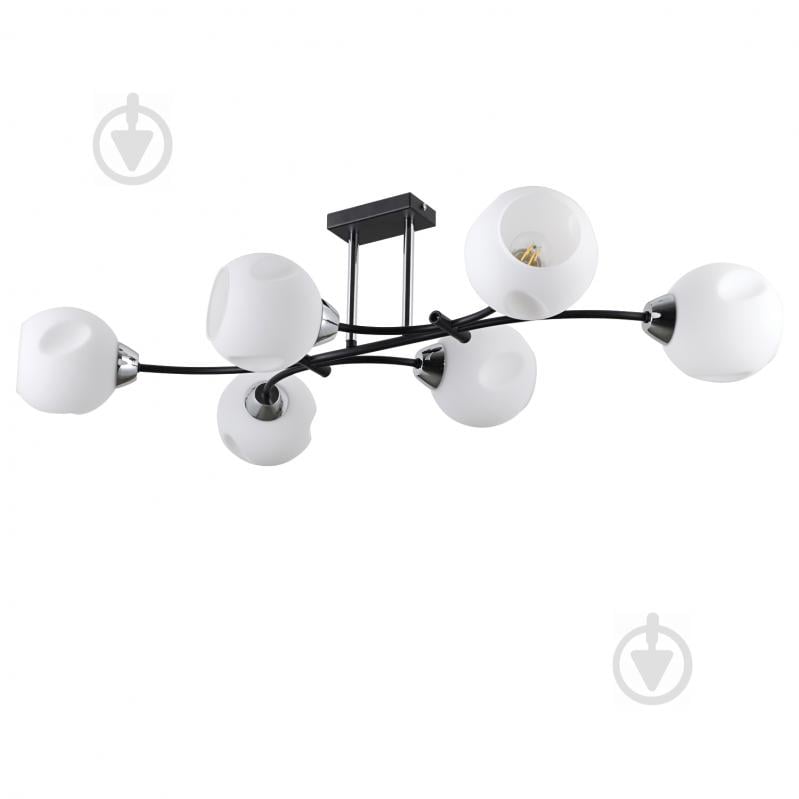 Люстра потолочная Victoria Lighting 6x40 Вт E14 хром/черный Blank/PL6 - фото 1