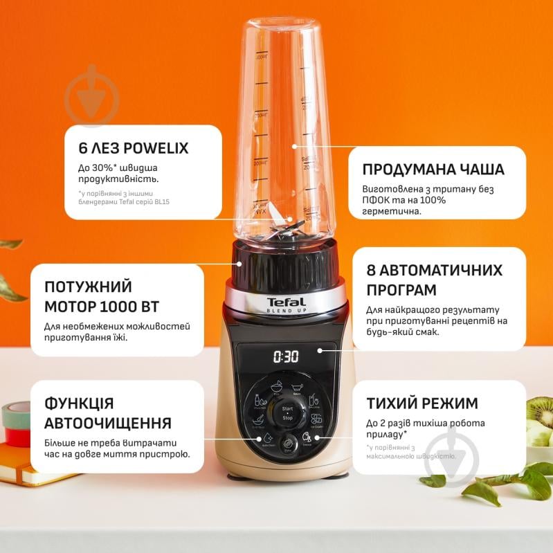 ВИТРИНА! Фитнес-блендер Tefal BLEND UP BL190AF0 - фото 9