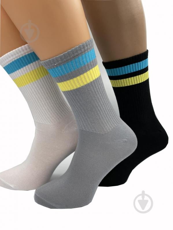 Шкарпетки жіночі Cool Socks Патріотична смужка 17832 р.38-42 чорний - фото 3