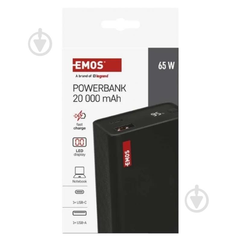 Повербанк Emos 20000 mAh black (B0560B) 65 W PD - фото 14