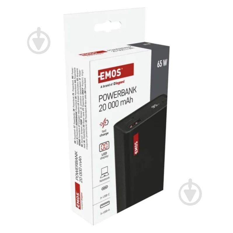 Повербанк Emos 20000 mAh black (B0560B) 65 W PD - фото 16