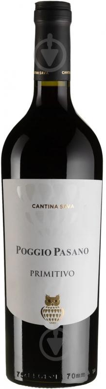 Вино Primitivo Poggio Pasano 0,75 л - фото 1