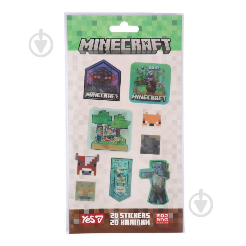 Набор наклеек YES 2D Minecraft Characters 708531 - фото 3
