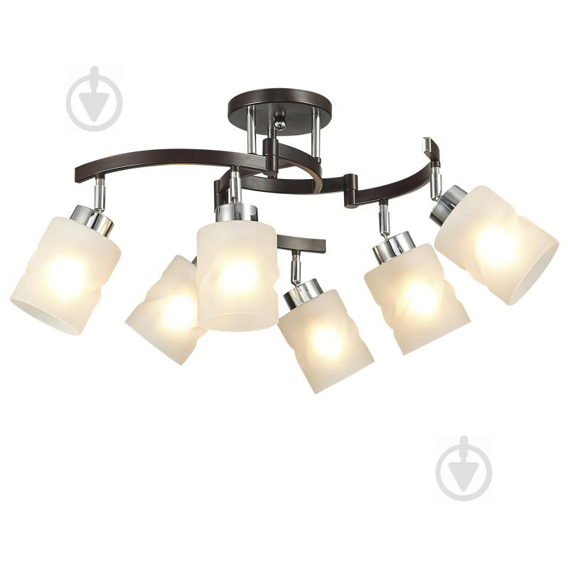 Люстра стельова Victoria Lighting 6x60 Вт E27 хром/венге Fonce/PL6 - фото 1