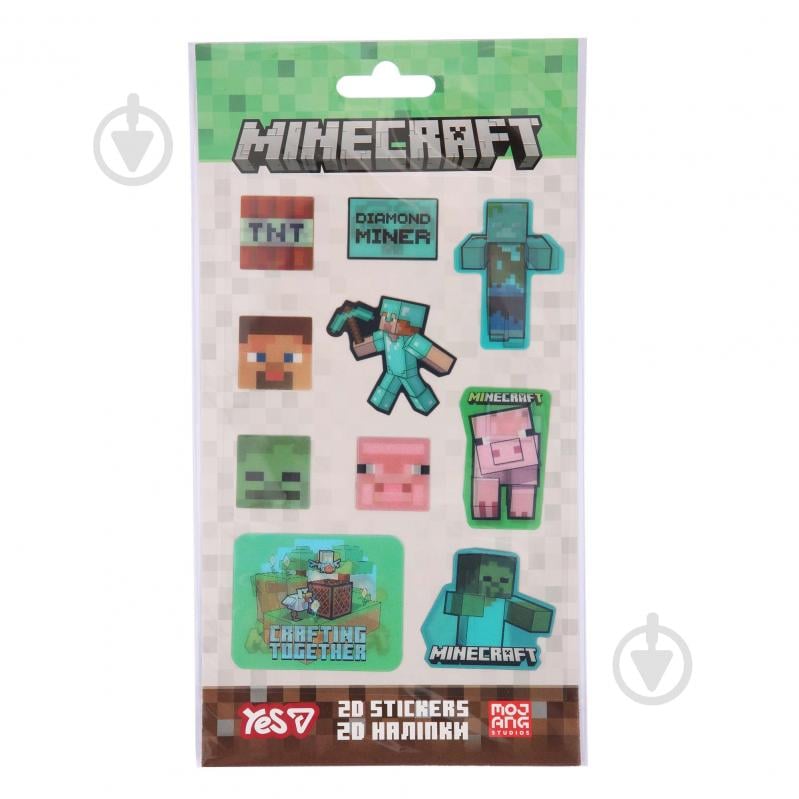 Набор наклеек YES 2D Minecraft 708529 - фото 3
