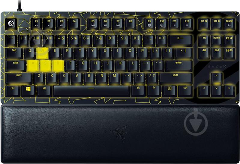 Клавіатура Razer Huntsman V2 Tenkeyless Red switch ESL Ed. (RZ03-03941700-R3M1) black/yellow - фото 1