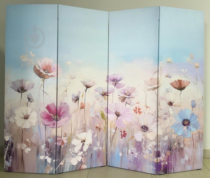 Ширма интерьерная Цветочный рай,200х160 см,4 секции - фото 1 Ширма интерьерная Цветочный рай,200х160 см,4 секции - фото 1