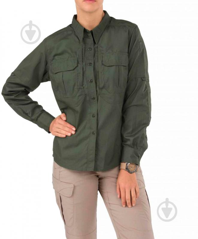 Сорочка 5.11 Women’s TACLITE Pro Long Sleeve Shirt р.L [190] TDU Green - фото 1