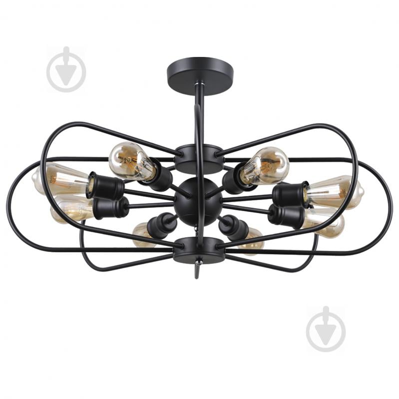 Люстра стельова Victoria Lighting 8x60 Вт E27 чорний Noir/PL8 - фото 1