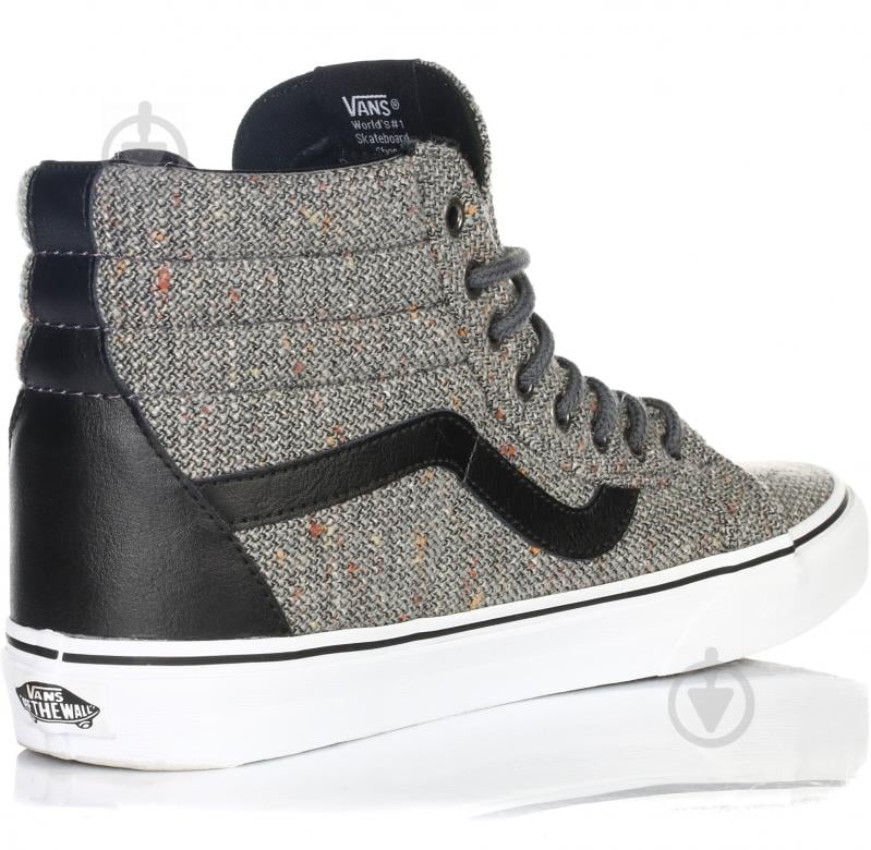 Кеды Vans U_SK8-Hi_Reissue_(Wool_&_Leather) V004OKJRX р.43 серый - фото 3