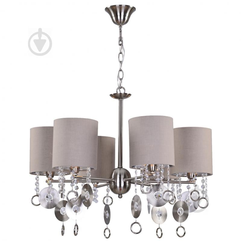 Люстра підвісна Victoria Lighting 6x40 Вт E14 хром Rafaela/SP6 - фото 1