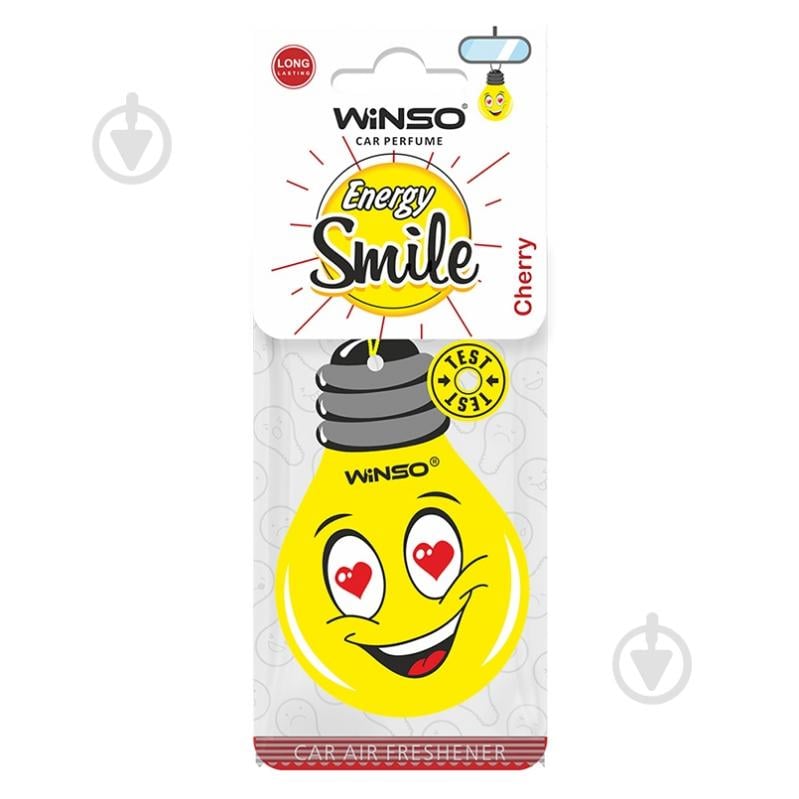 Ароматизатор подвесной WINSO Smile Card - Cherry 990330 - фото 1