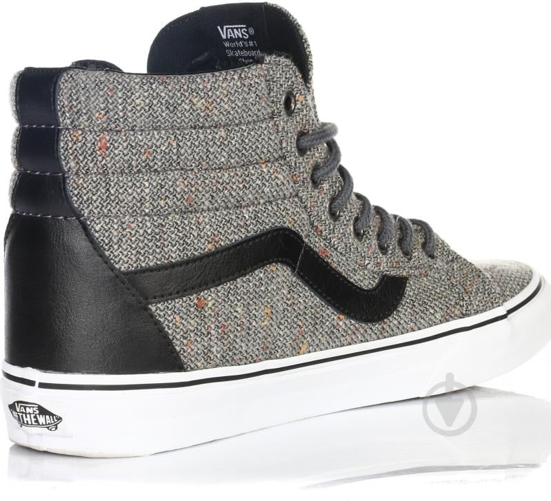 Кеды Vans U_SK8-Hi_Reissue_(Wool_&_Leather) V004OKJRX р.45 серый - фото 3