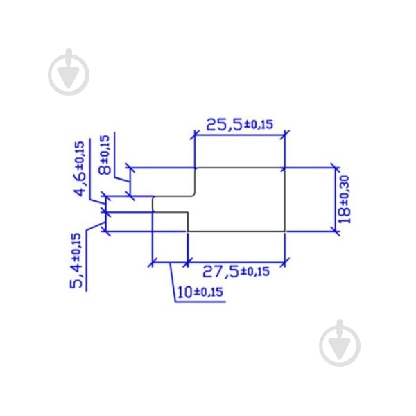 Планка фінішна AGT Класік 248 Тік 18х27х2800 мм (PR03771-B) - фото 2