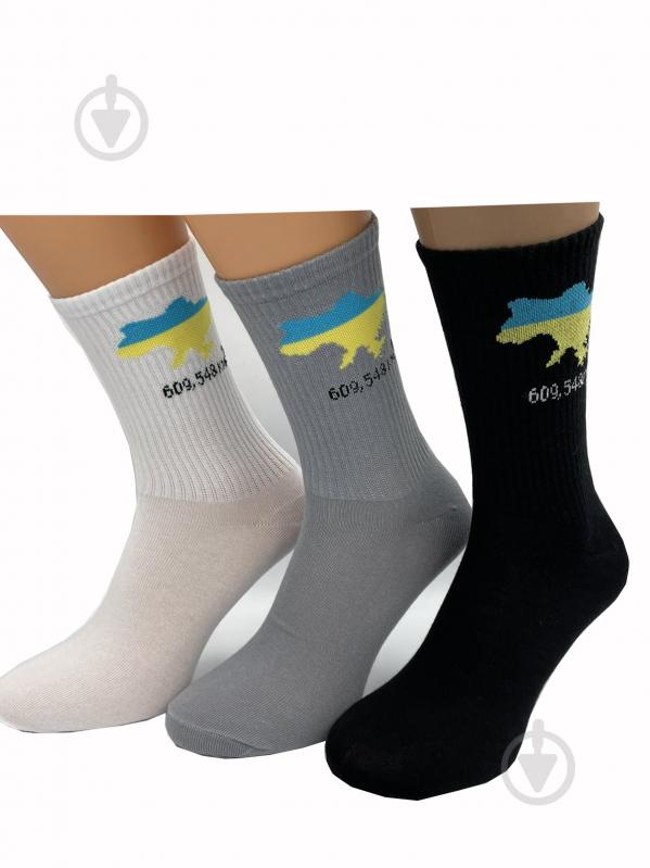 Носки женские Cool Socks Карта Украины 17841 р.38-42 белый - фото 1