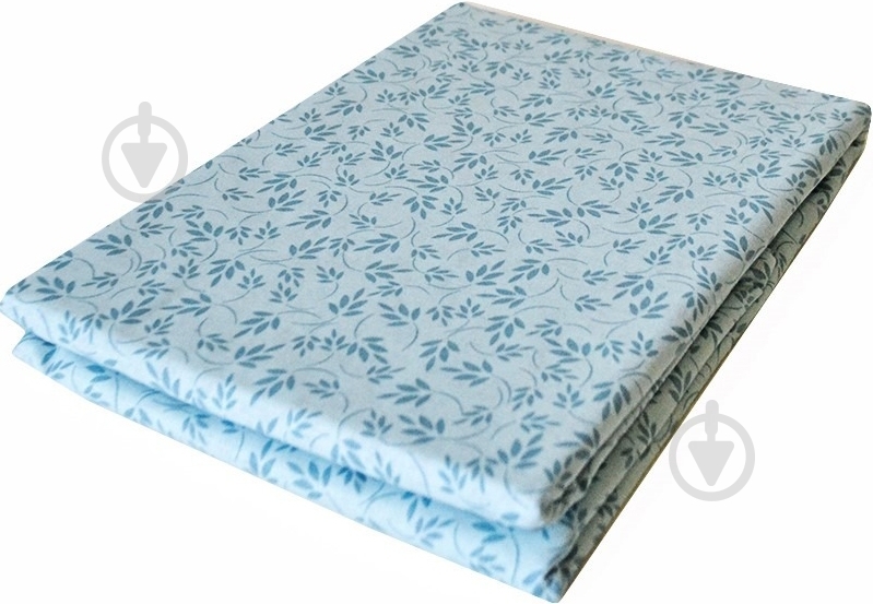 Простынь Голубые листья 220x240 см голубой Прованс - фото 2