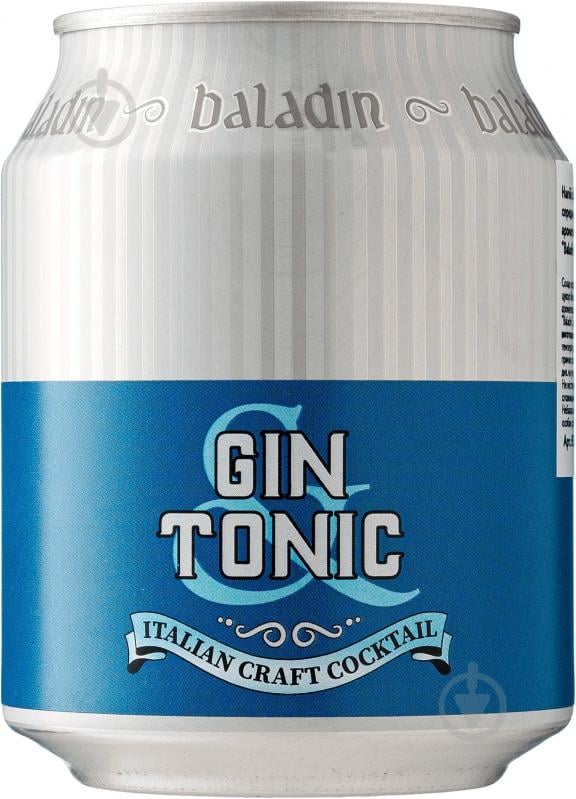 Слабоалкогольний напій Baladin Gin Tonic 0,237 л - фото 1 Слабоалкогольний напій Baladin Gin Tonic 0,237 л - фото 1