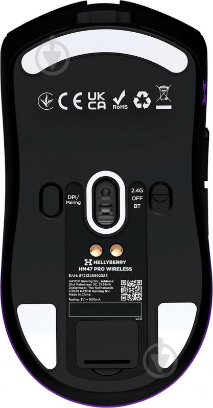 Игровая мышь Hator HM47 Pro Wireless black-violet gradient (67587) - фото 8