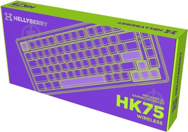 Клавиатура игровая Hator Hellyberry HK75 Wireless (67578) white/violet - фото 9