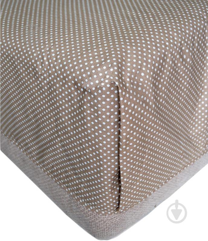 Простынь Горох 160x200 см коричневый Прованс - фото 1