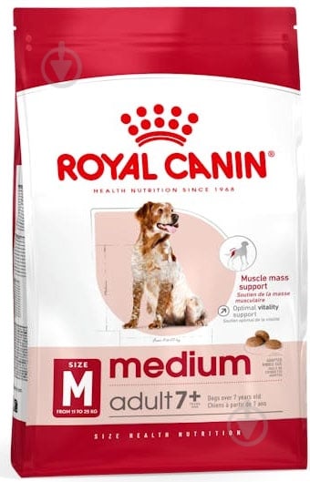 Корм сухий Royal Canin Medium Adult 7+ (R444703) 15 кг - фото 1 Корм сухий Royal Canin Medium Adult 7+ (R444703) 15 кг - фото 1