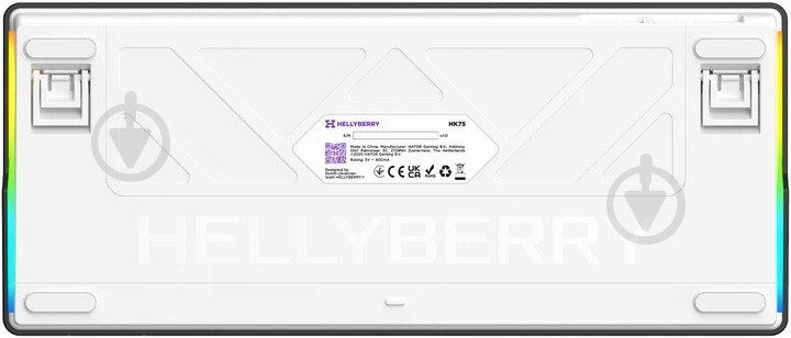 Клавиатура игровая Hator Hellyberry HK75 (67577) white/violet - фото 7
