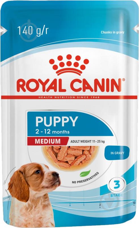 Корм вологий Royal Canin Medium Puppy (R377293) 140 г - фото 1 Корм вологий Royal Canin Medium Puppy (R377293) 140 г - фото 1
