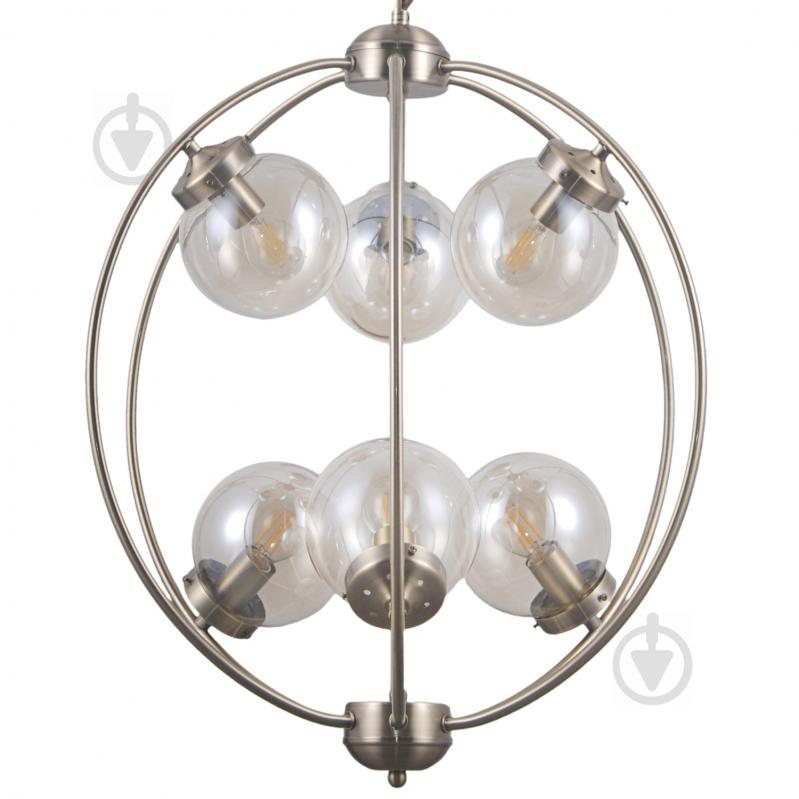 Подвес Victoria Lighting 6x40 Вт E14 бронза Naima/SP6 - фото 2