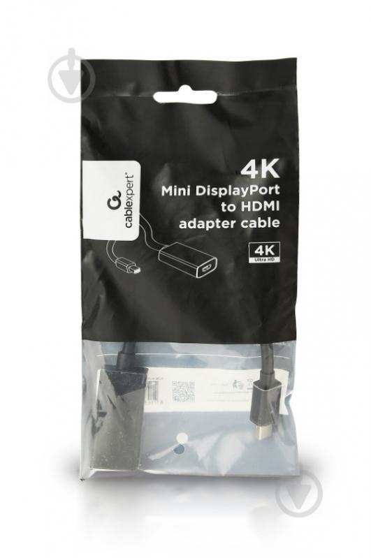 Адаптер Cablexpert черный (A-mDPM-HDMIF4K-01) Mini DisplayPort в HDMI - фото 2