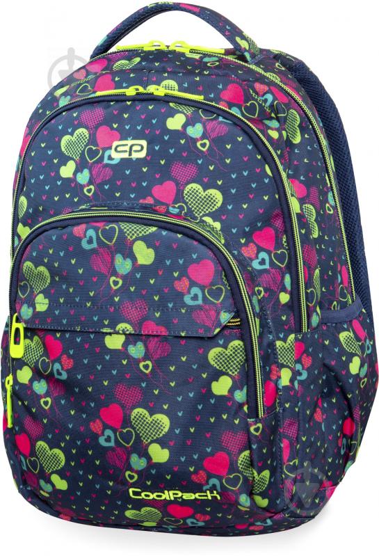 Рюкзак CoolPack BASIC PLUS LIME HEARTS - фото 1