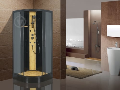 Душевой бокс EGO EGOIST Wood 900х900х2150 мм 1232BRF - фото 2