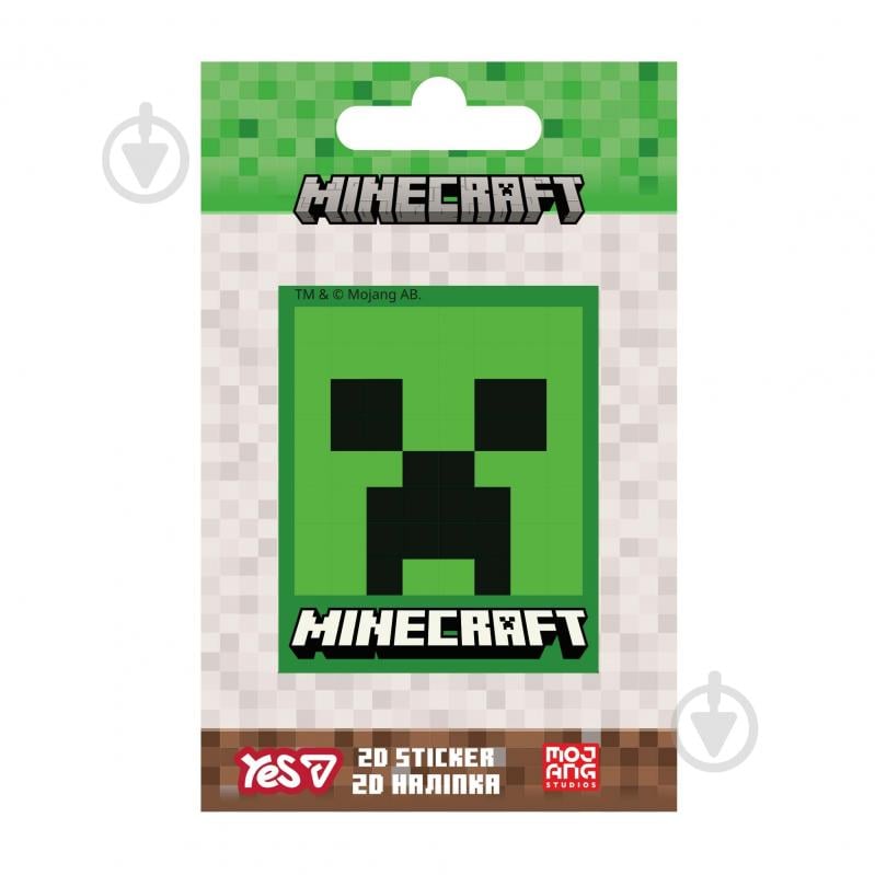 Наклейка YES 2D Minecraft Creeper 708510 - фото 1