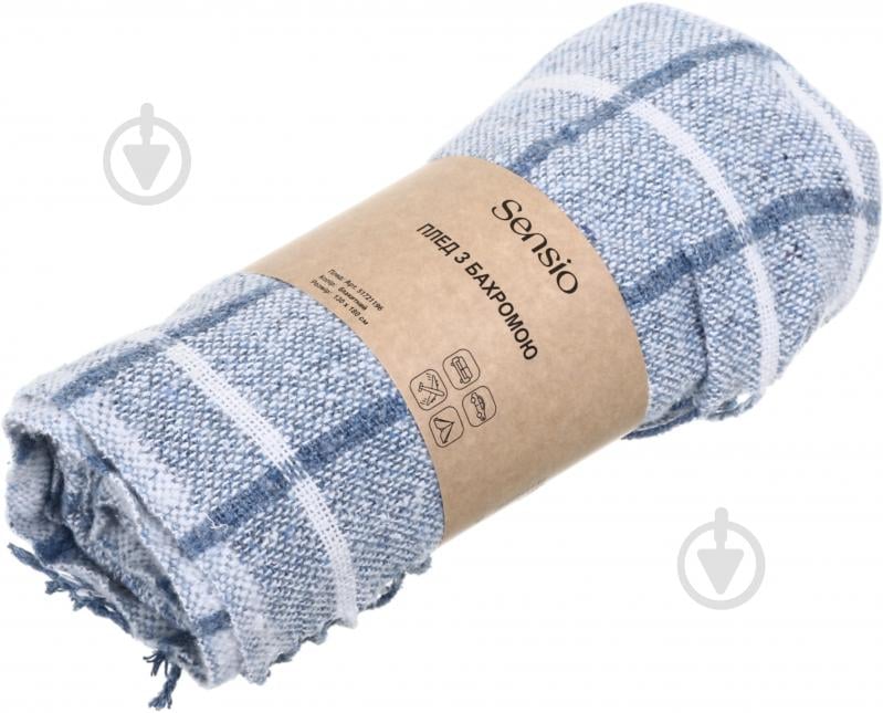 Плед 130x180 см голубой Sensio - фото 3