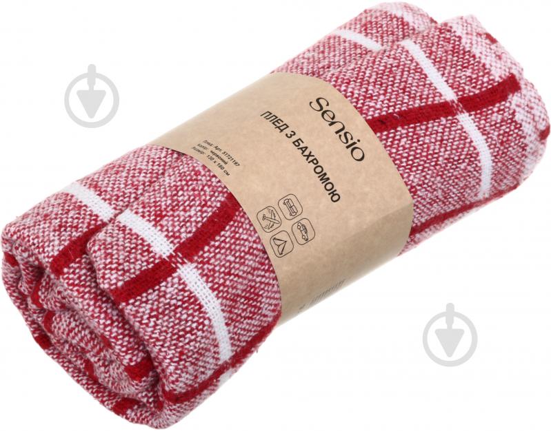 Плед 130x180 см красный Sensio - фото 3