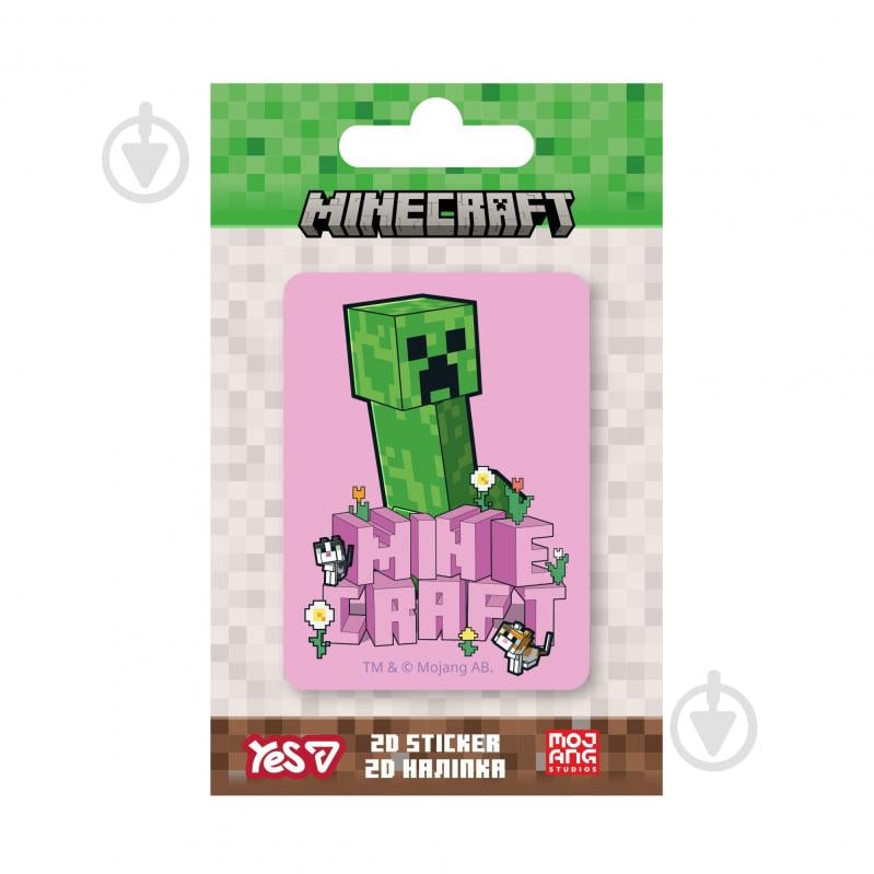 Наклейка YES 2D Minecraft Spring Creeper 708516 - фото 1