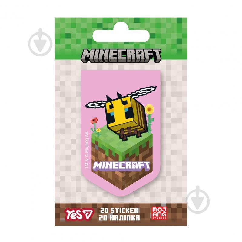 Наклейка YES 2D Minecraft Spring Bee 708513 - фото 1