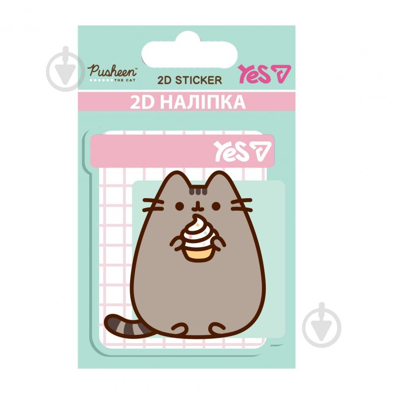 Наклейка YES 2D Pusheen Cake 708522 - фото 1 Наклейка YES 2D Pusheen Cake 708522 - фото 1