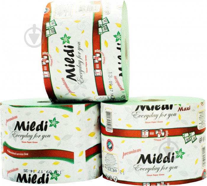Туалетний папір туалетний папір Mildi Maxi зелена 65 м 1 шт. - фото 3