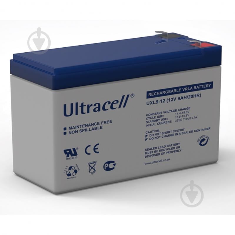 Аккумулятор Ultracell AGM UL9-12 12В - фото 1 Аккумулятор Ultracell AGM UL9-12 12В - фото 1