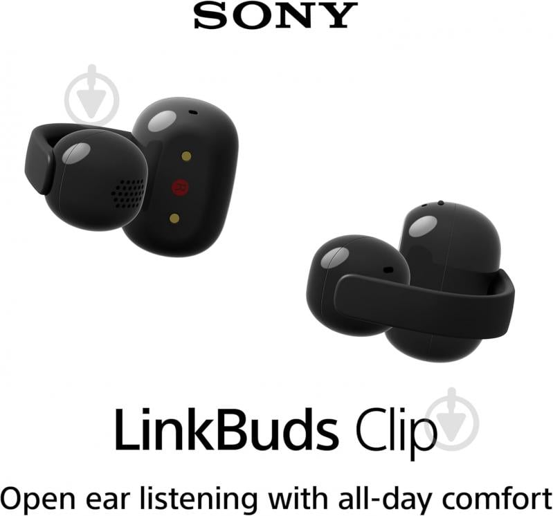 Навушники Sony LinkBuds Clip black (WFLC900B.E) - фото 3