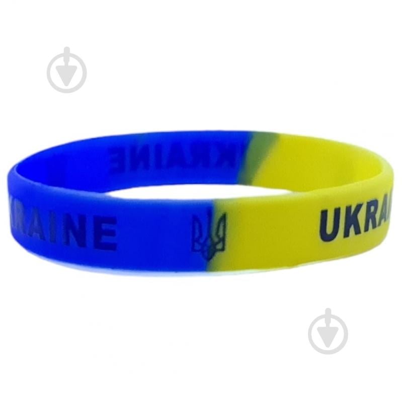 Браслет силіконовий UKRAINE 12*2*202мм 2205-42 - фото 1
