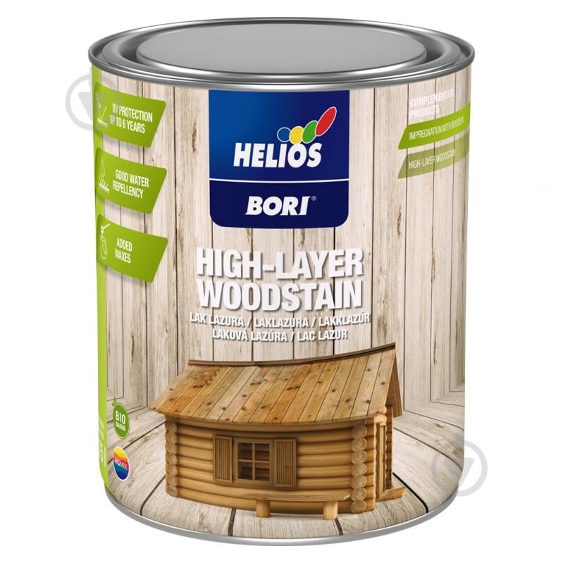 Лазурь Helios BORI ТОВСТОШАРОВА ЛАЗУР тик 3 полумат 5 л - фото 1