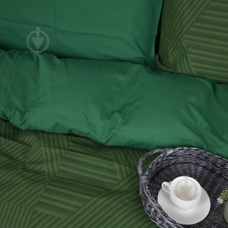 Комплект постельного белья Ranforce Elite 17-0632 Diamond Emerald 2х160х220 см мультиколор MirSon - фото 2