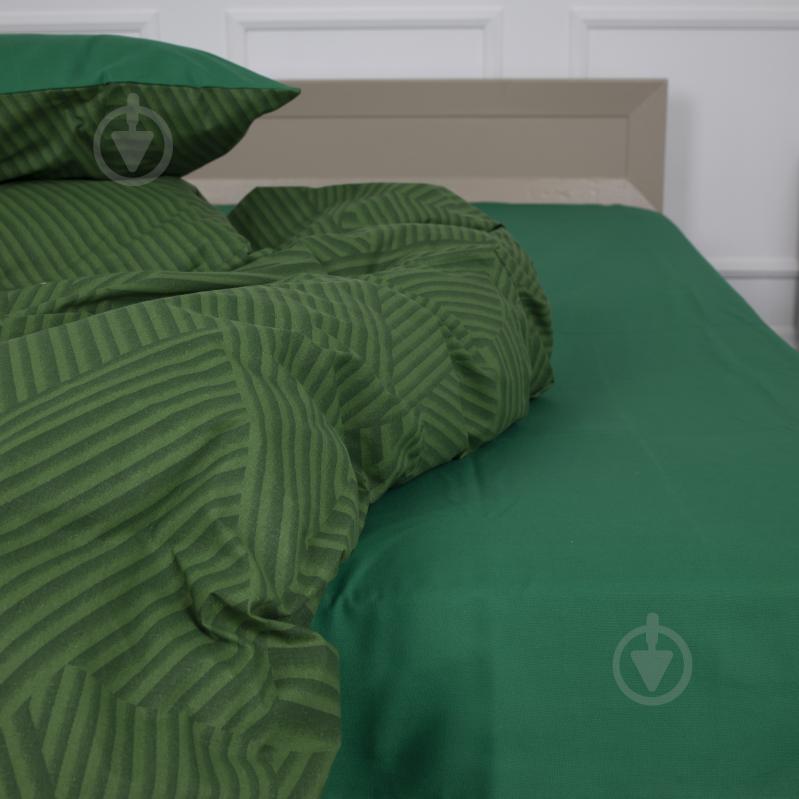 Комплект постельного белья Ranforce Elite 17-0632 Diamond Emerald 2х160х220 см мультиколор MirSon - фото 5