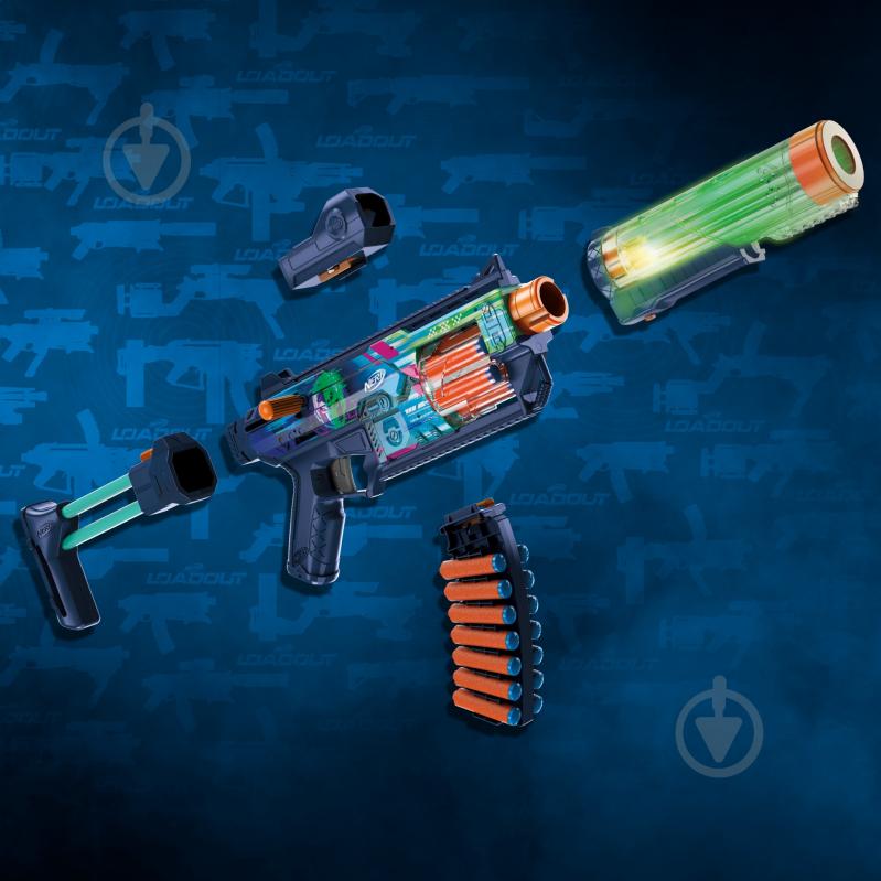 Бластер Nerf Nerf Loadout Cyberlight Ghost с LED-подсветкой G1824 - фото 3