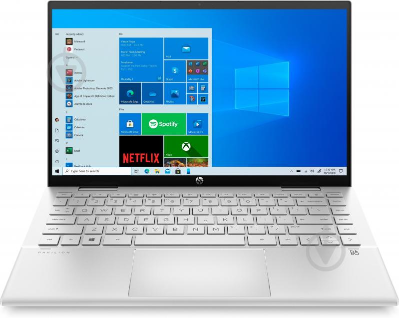 Ноутбук HP Pavilion x360 14-dy0027ua 14" (464H8EA) silver - фото 1