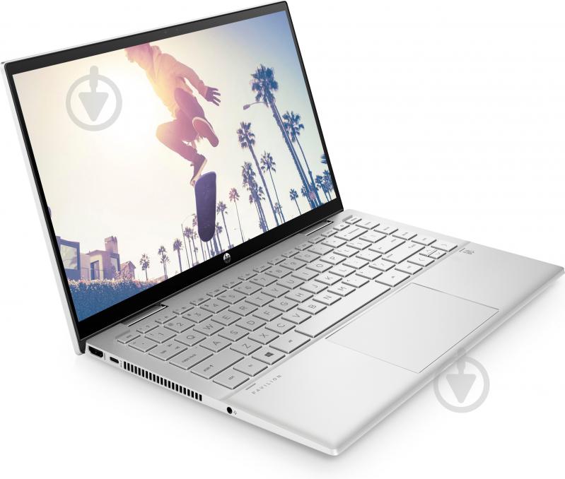 Ноутбук HP Pavilion x360 14-dy0027ua 14" (464H8EA) silver - фото 3