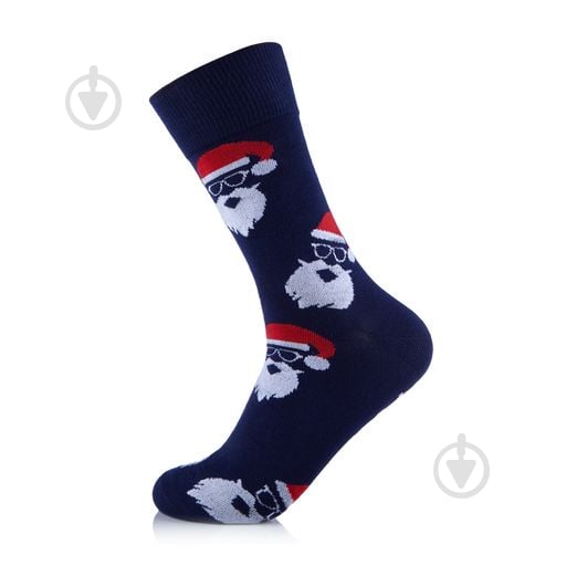 Шкарпетки Cool Socks Дед Мороз 1793 р.27-29 темно-синій - фото 1